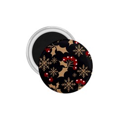 Christmas Pattern With Snowflakes Berries 1 75  Magnets by Ket1n9