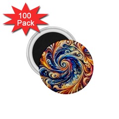 Colorful Motion Abstract Art 1 75  Magnets (100 Pack)  by ExtraAwesomeSauce