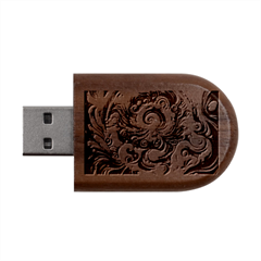 Dynamic Color Vortex Wood Oval Usb Flash Drive by ExtraAwesomeSauce