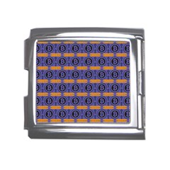 Bitcoin Logo Pattern Mega Link Italian Charm (18mm) by ExtraAwesomeSauce