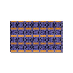 Bitcoin Logo Pattern Sticker Rectangular (100 Pack) by ExtraAwesomeSauce