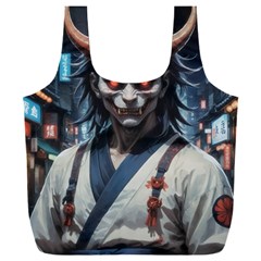 Demon Samurai Full Print Recycle Bag (xxl) by AwesomeSauce