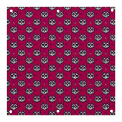 Calavera Cat Art Pattern Banner And Sign 3  X 3  by ExtraAwesomeSauce