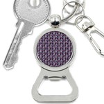 Sugar Skull Cat Pattern Bottle Opener Key Chain Front