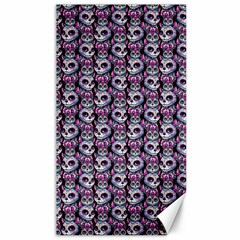 Sugar Skull Cat Pattern Canvas 40  X 72  by ExtraAwesomeSauce