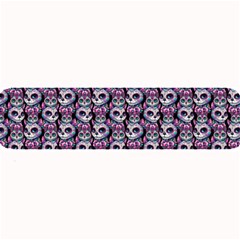 Sugar Skull Cat Pattern Large Bar Mat by ExtraAwesomeSauce