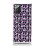 Sugar Skull Cat Pattern Samsung Galaxy Note 20 TPU UV Case Front