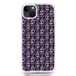 Sugar Skull Cat Pattern iPhone 14 Plus TPU UV Print Case Front