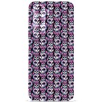 Sugar Skull Cat Pattern Samsung Galaxy S24 Plus 6.7 Inch Black TPU UV Case Front