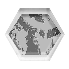 Enchanting Fantasy Night Sky Scene Hexagon Wood Jewelry Box by ExtraAwesomeSauce
