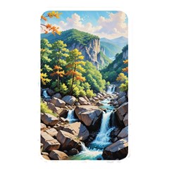 Serene Mountain Waterfall Landscape Memory Card Reader (rectangular) by ExtraAwesomeSauce