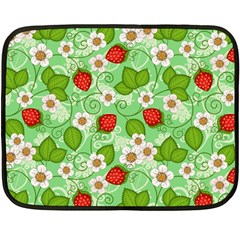 Strawberries Pattern Seamless Two Sides Fleece Blanket (mini) by Posterlux