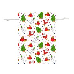 Christmas Pattern, Pattern, Christmas Lightweight Drawstring Pouch (s) by kyorashop23