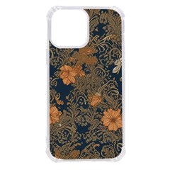 Seamless Pattern Patterns Leaves Vintage Iphone 13 Pro Max Tpu Uv Print Case by Paksenen
