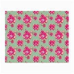 Retro 1880s Flowers Pattern 11 Small Glasses Cloth (2 Sides) Back