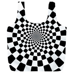Geomtric Pattern Illusion Shapes Full Print Recycle Bag (xl) by Grandong