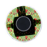 Retro 1880s Flowers Pattern 17 On-the-Go Memory Card Reader Front