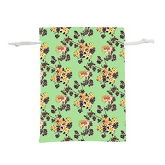 Retro 1880s Flowers Pattern 24 Lightweight Drawstring Pouch (m) by violetheavensky