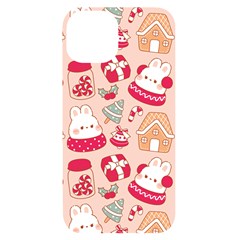 Cute Christmas Cartoon Iphone 14 Black Uv Print Pc Hardshell Case by designsbymallika