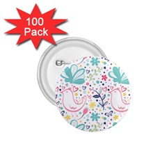 Cute Bird Pattern 1 75  Buttons (100 Pack)  by designsbymallika
