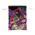 Stars Christmas Advent Lightweight Drawstring Pouch (M) Back