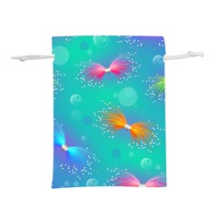 Christmas Pattern Lightweight Drawstring Pouch (l) by Paksenen