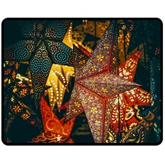 Star Lantern Lighting Fleece Blanket (medium) by Paksenen