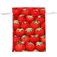 Strawberry Texture, Macro, Ripe Strawberry Lightweight Drawstring Pouch (xl) by kyorashop23
