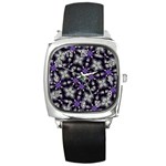 Gothic Radiance Square Metal Watch Front