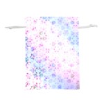 Digital Art Artwork Abstract Pink Purple Lightweight Drawstring Pouch (M) Front
