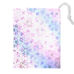 Digital Art Artwork Abstract Pink Purple Drawstring Pouch (5XL) Front