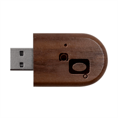 Geometric Design 08 Wood Oval Usb Flash Drive by myclothy