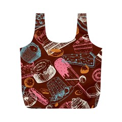Sweet Food Seamless Pattern Full Print Recycle Bag (m) by Paksenen