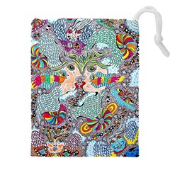 Supersonicangeldream Drawstring Pouch (5xl) by chellerayartisans