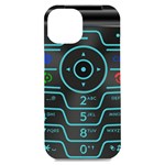 Retro Mobile Device Output Device iPhone 15 Plus Black UV Print PC Hardshell Case Front