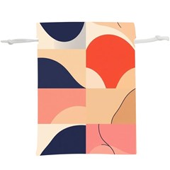 Minimalist Pattern With Simple Lines And Shapes, Creating A Clean And Modern Aesthe Lightweight Drawstring Pouch (xl) by myclothy