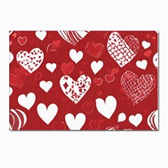 Valentine Postcards 5  X 7  (pkg Of 10) by pollyparadiseartshop