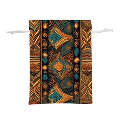 Tribal Chic Lightweight Drawstring Pouch (m) by pollyparadiseartshop
