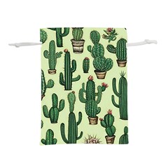 Cactus  Lightweight Drawstring Pouch (m) by pollyparadiseartshop