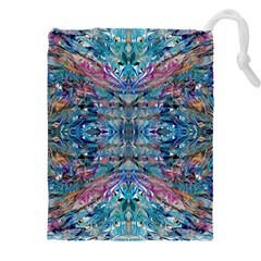 Blend I Eraser 4-1 Repeats I Drawstring Pouch (4xl) by kaleidomarblingart