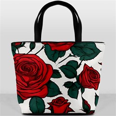 Roses Bucket Bag by pollyparadiseartshop