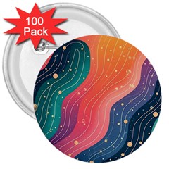 Art Abstract Pattern 3  Buttons (100 Pack)  by Salmanaz77