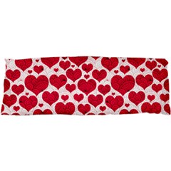 Hearts Valentine Pattern Seamless 17 x47  Body Pillow Case Dakimakura (two Sides) by Bedest
