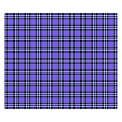 Blue Tartan Plaid 1 Two Sides Premium Plush Fleece Blanket (kids Size) by dressshop