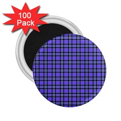 Blue Tartan Plaid 1 2 25  Magnets (100 Pack)  by dressshop