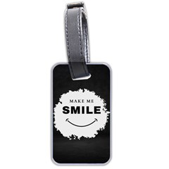 Black And White Simple Make Me Smile T Shirt 20250203 014057 0000 Luggage Tag (two Sides) by Cowcow2005