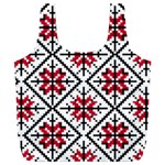 Ukrainian Folk Seamless Pattern Ornament Ethnic Ornament Border Element Traditional Art Full Print Recycle Bag (XXL) Front