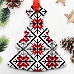 Ukrainian Folk Seamless Pattern Ornament Ethnic Ornament Border Element Traditional Art Christmas Tree Ornament (two Sides) by Grandong
