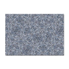 Blue Ornament Complex Mosaic Print Pattern Sticker A4 (10 Pack) by dflcprintsclothing