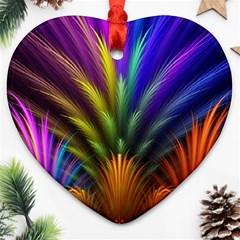 Abstract Colors - , Abstract Colors Heart Ornament (two Sides) by kyorashop23